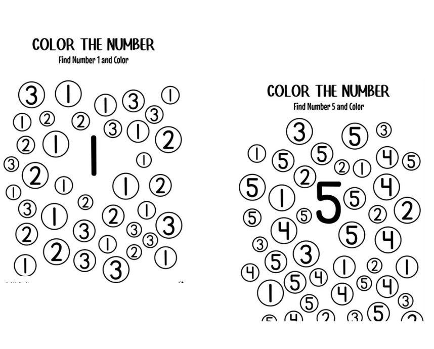 Counting Activity Sheets